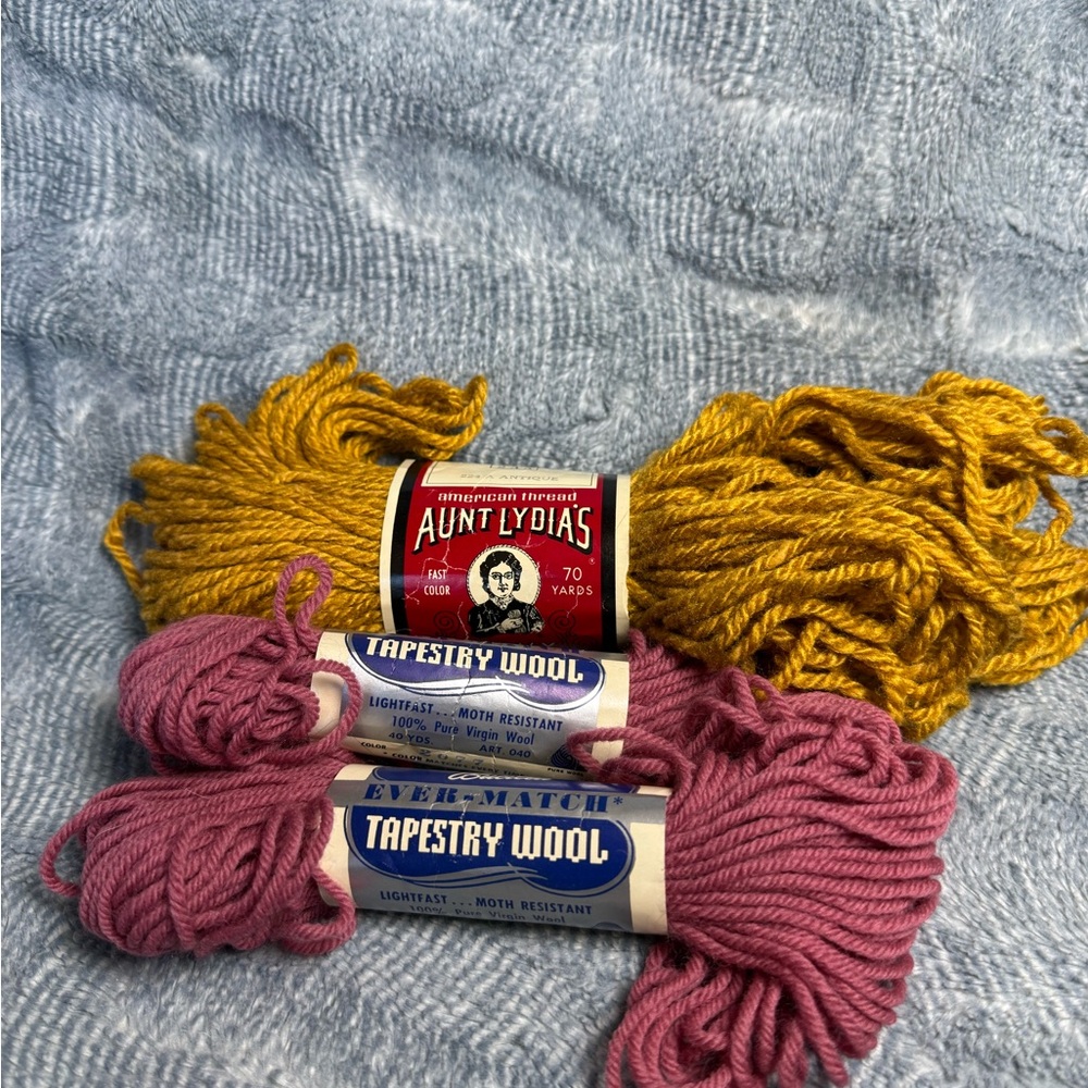 Vintage Yarn Lot: Aunt Lydia’s & Bucilla Tapestry Wool